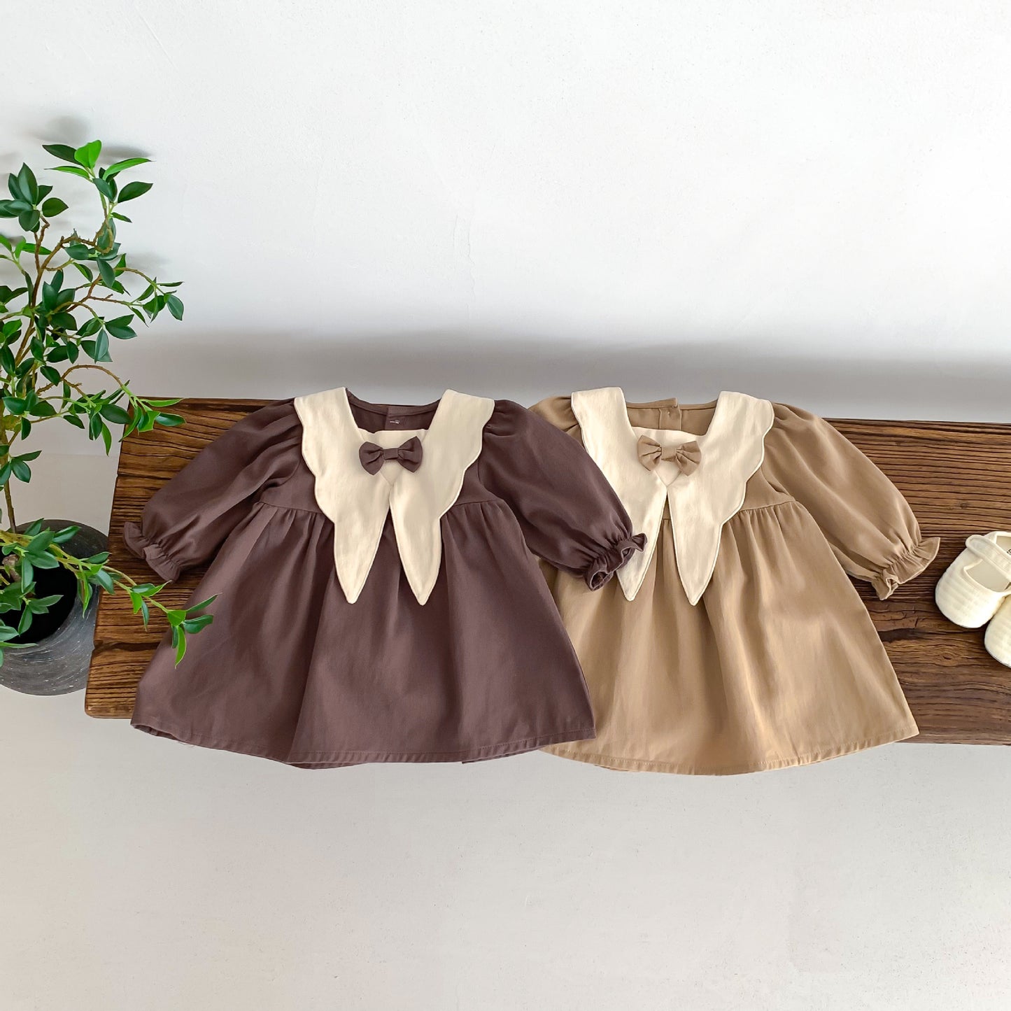 Korean Style Preppy For Western Autumn Doll Retro Princess Children's Dress