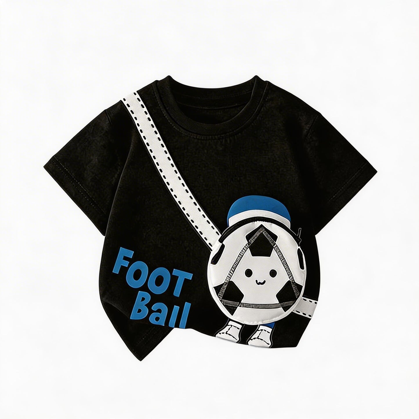 Children's Bag Pure Cotton Fashion Zipper Handsome Boys Children's T-shirt