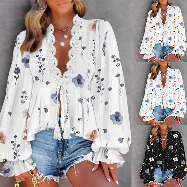 Classic Attractive Charming Women's Stitching Printing Clothing