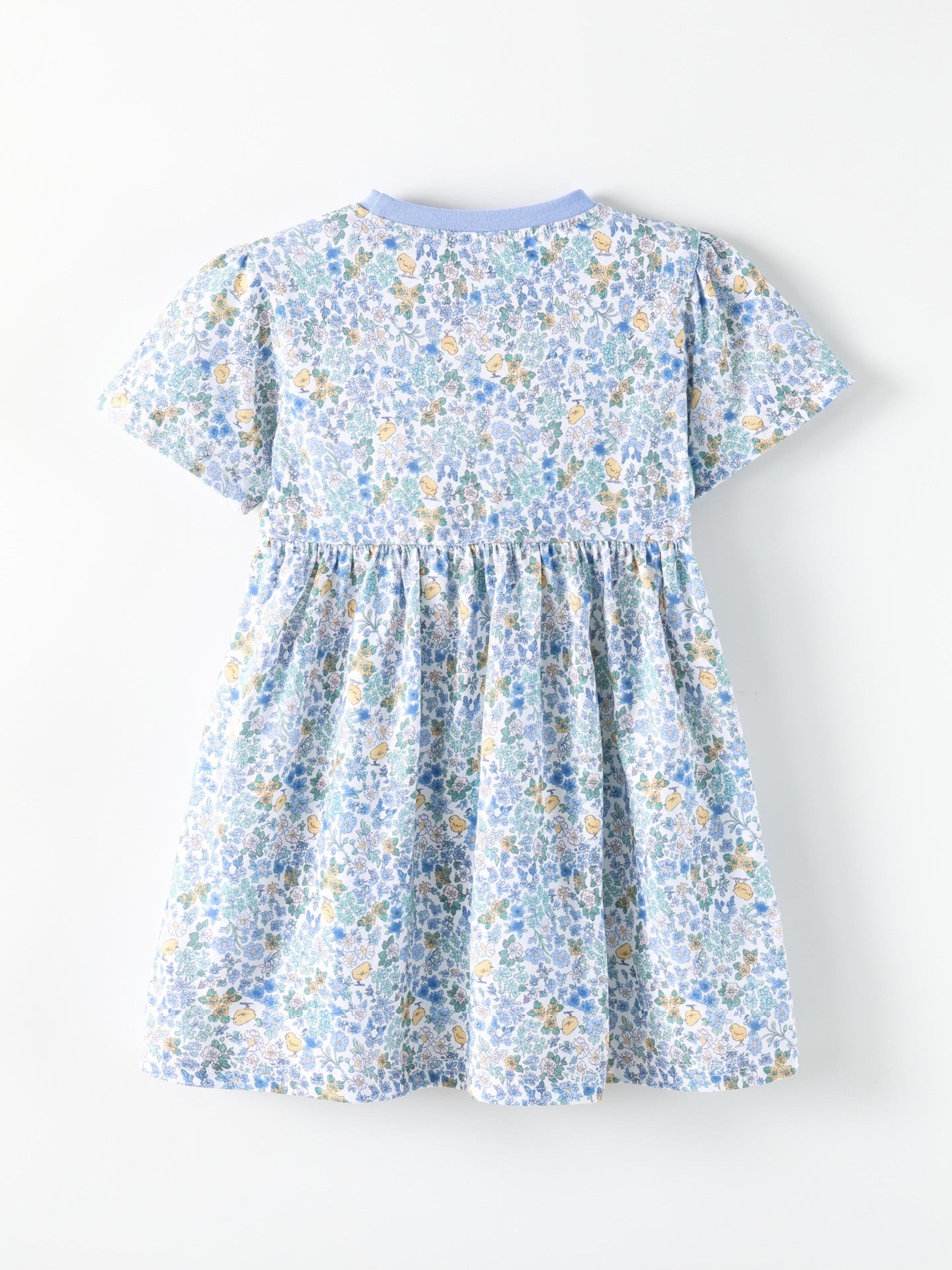 Children's Fashion Floral Pattern Shirt Princess Round Children's Dress
