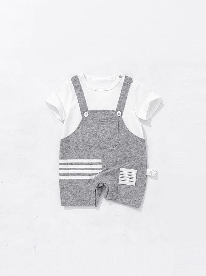 Jumpsuit Summer Boy Short Sleeve Romper Born Rompers Jumpsuit, Climbing Suit