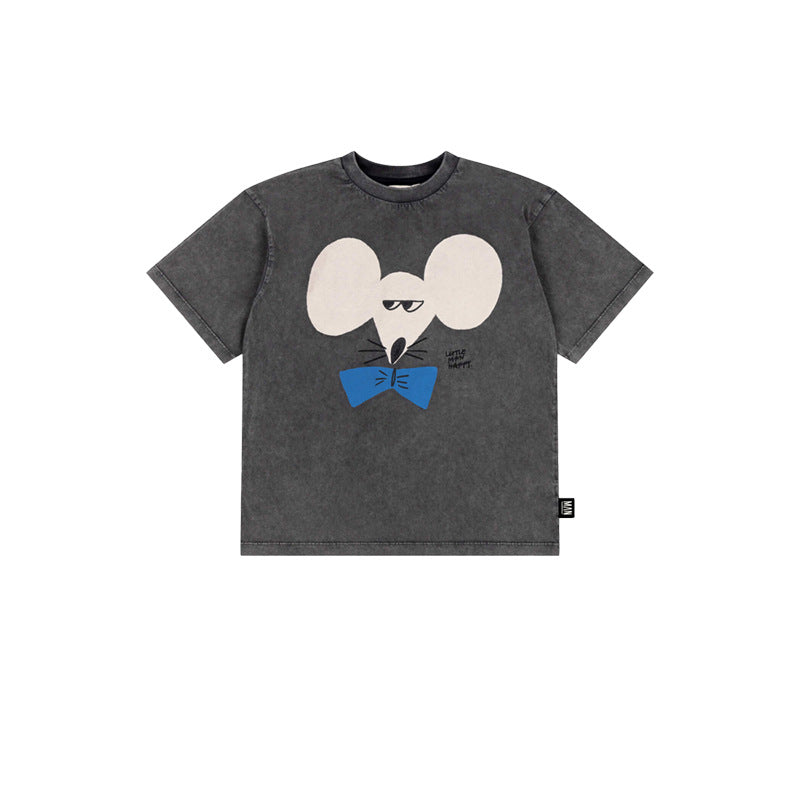 Boys Fashion Printing Cotton Trendy Cool Children's Suit