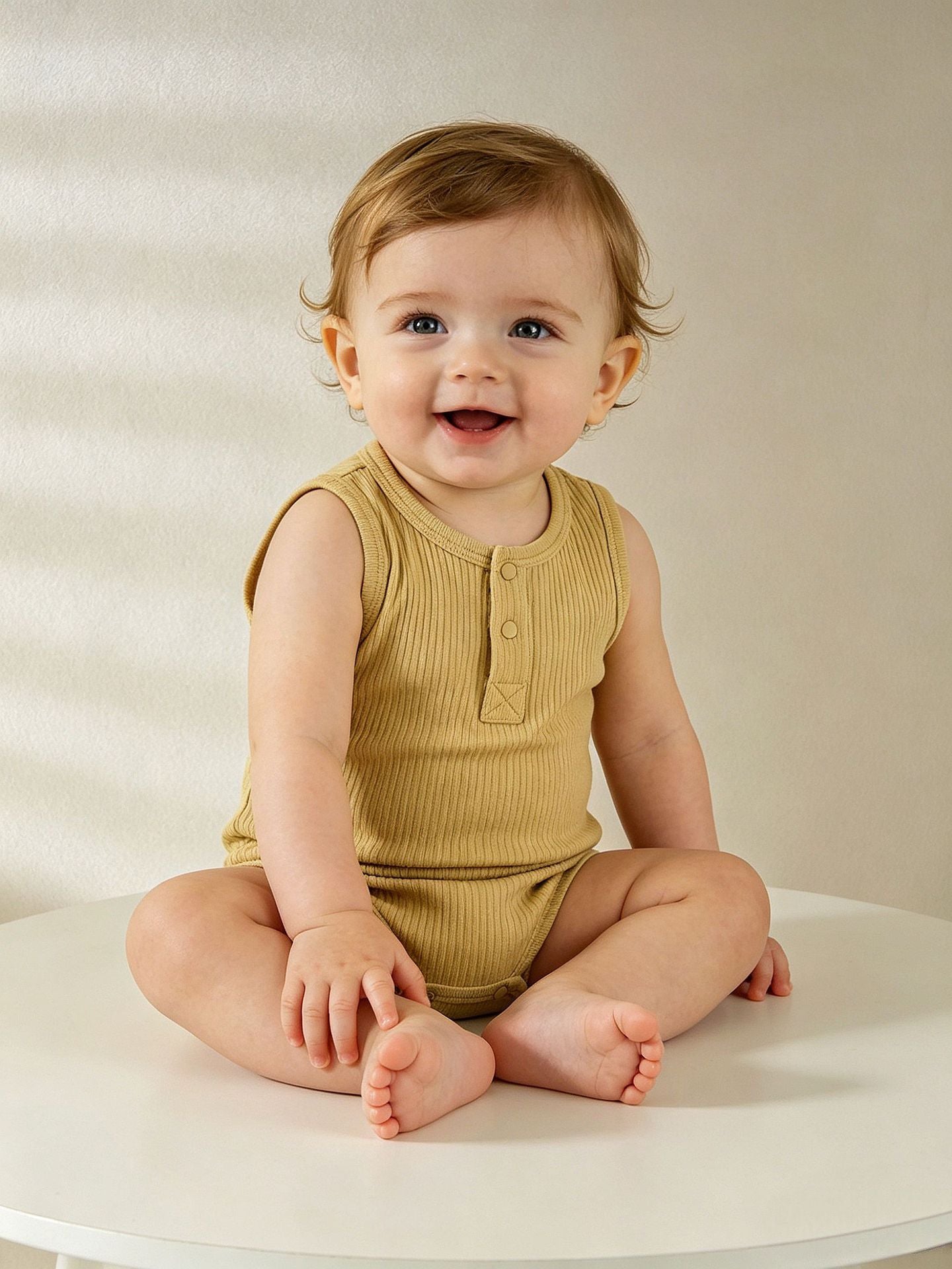 Summer Modal Cotton Vest Born Clothes Jumpsuit, Climbing Suit