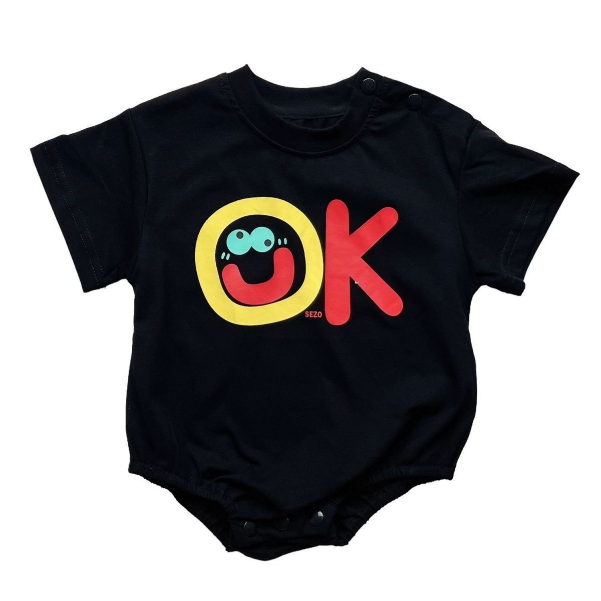 Clothes For Babies Letters Jumpsuit Summer Male Female Rompers Jumpsuit, Climbing Suit