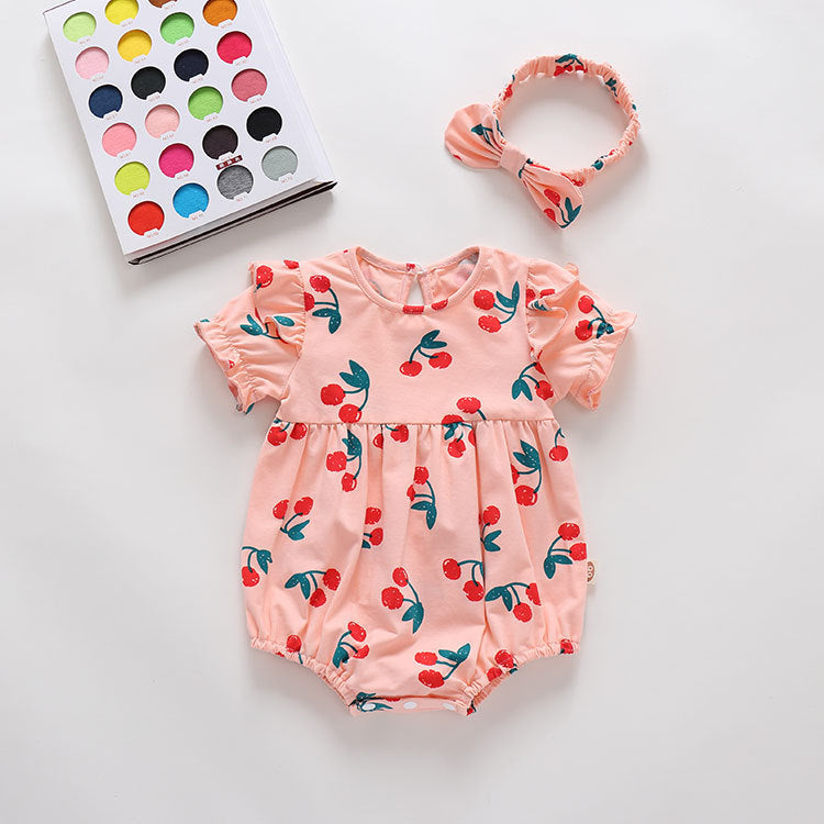 One-piece Rompers Jumpsuit Full Moon Cotton Jumpsuit, Climbing Suit