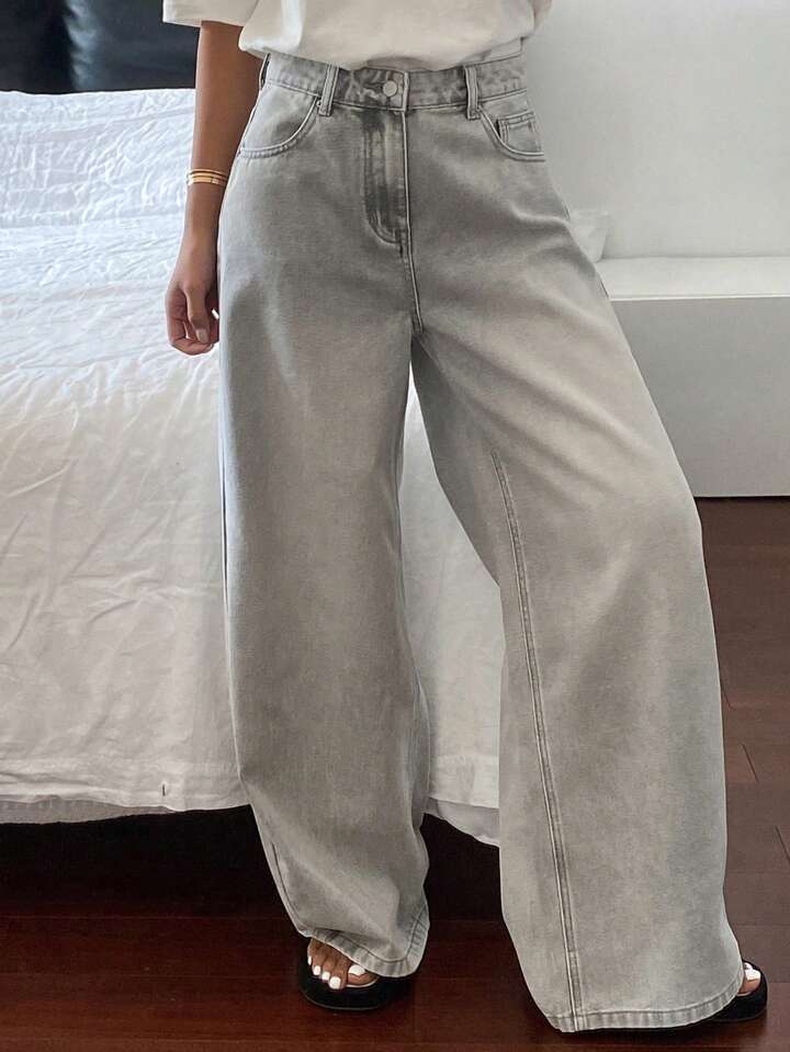 Women's Retro Lazy Autumn American High Waist Pants