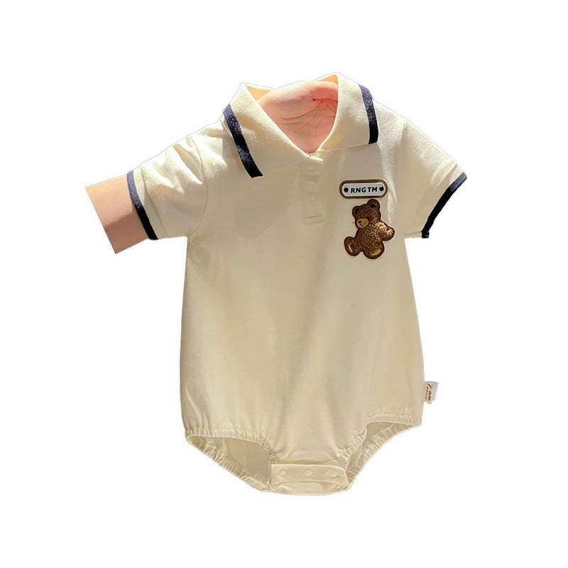 Clothes Western Style Short Sleeve Infant Toddler Comfortable Jumpsuit, Climbing Suit