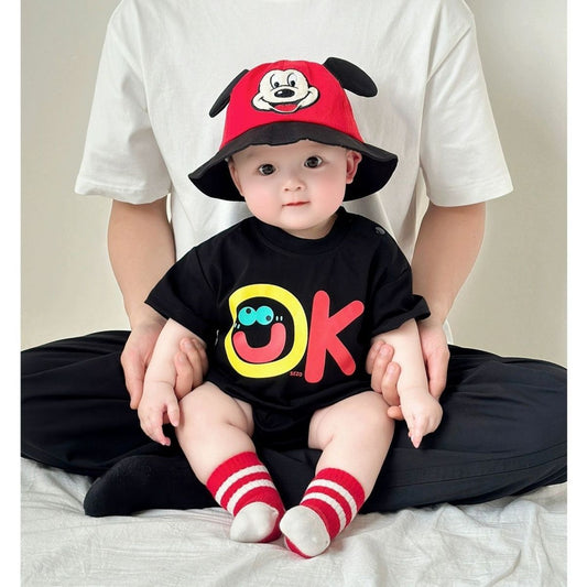 Clothes For Babies Letters Jumpsuit Summer Male Female Rompers Jumpsuit, Climbing Suit