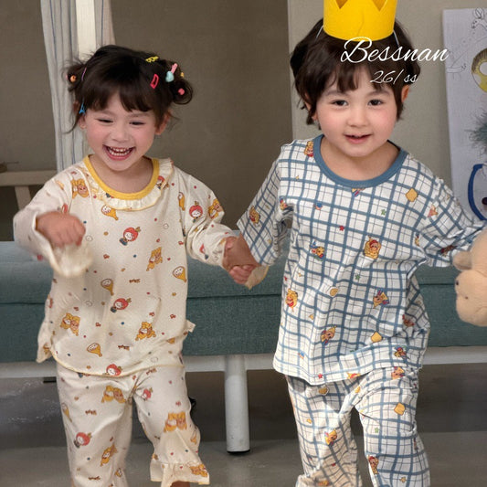 Children's Summer Class Modal Three-quarter Sleeve Boneless Children's Suit
