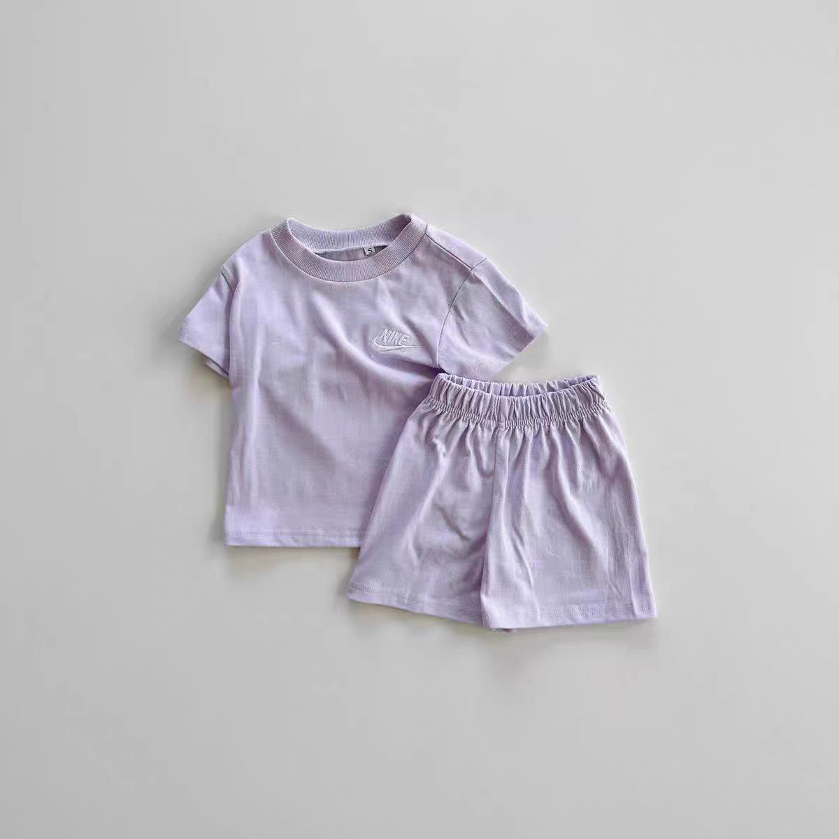 Children's Summer Short-sleeved Shorts Casual Sports Style Embroidered T-shirt Two-piece Fashion Children's Suit