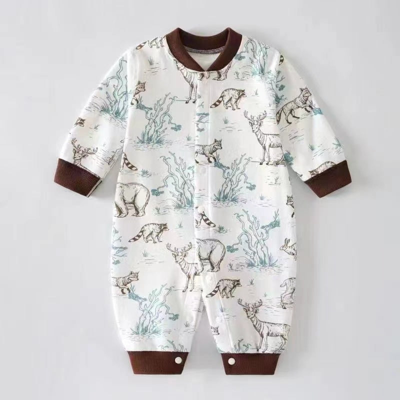 Born Boneless Jumpsuit Long-sleeved Romper Super Cute Early Jumpsuit, Climbing Suit