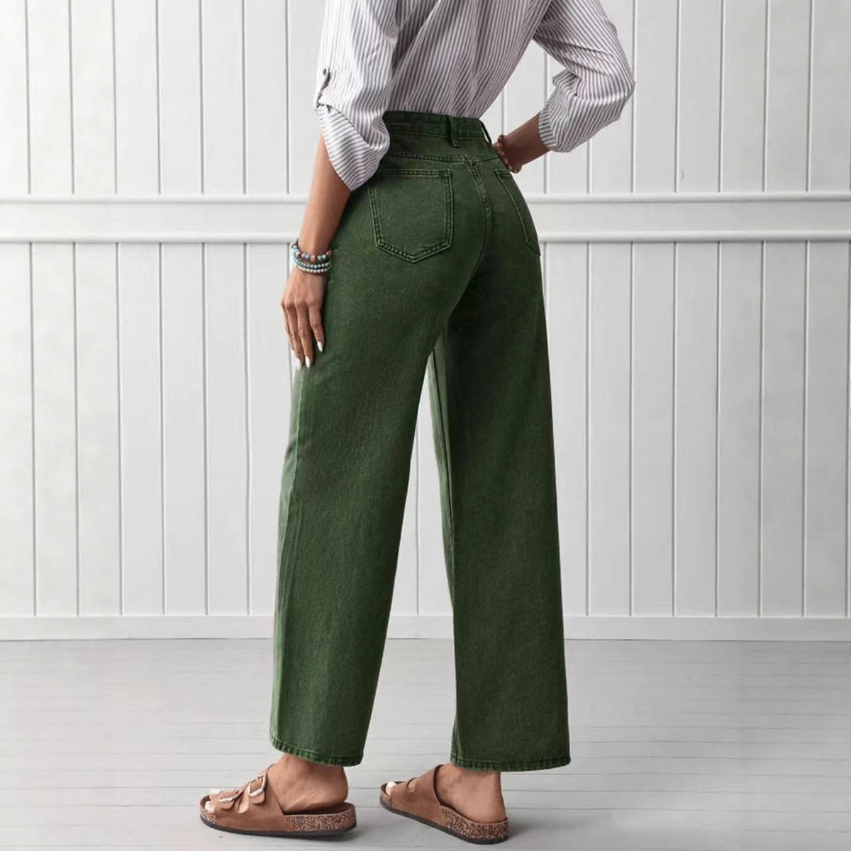 Women's Straight High-quality Denim Trousers Create Fashionable Beautiful Women's Jeans
