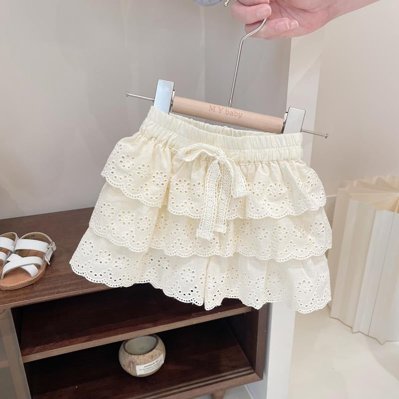 Children's Shorts Summer Lace Western Style Fashion Children's Pants