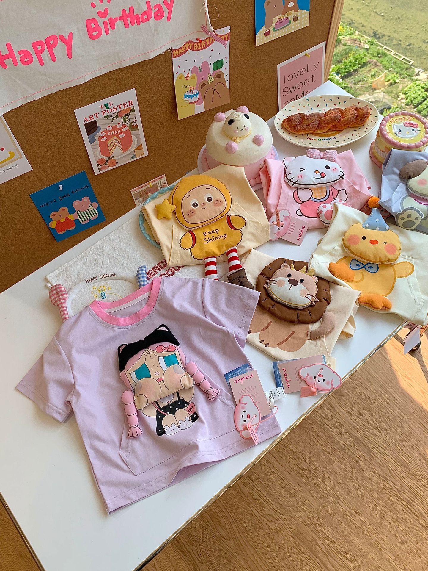 Children's Cotton For Boys Short-sleeved Cartoon 3d Doll Children's T-shirt