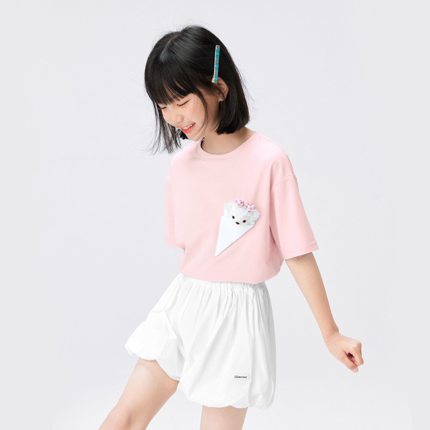 Children's Clothing Short-sleeved Summer Bear Half-sleeved Top Children's T-shirt