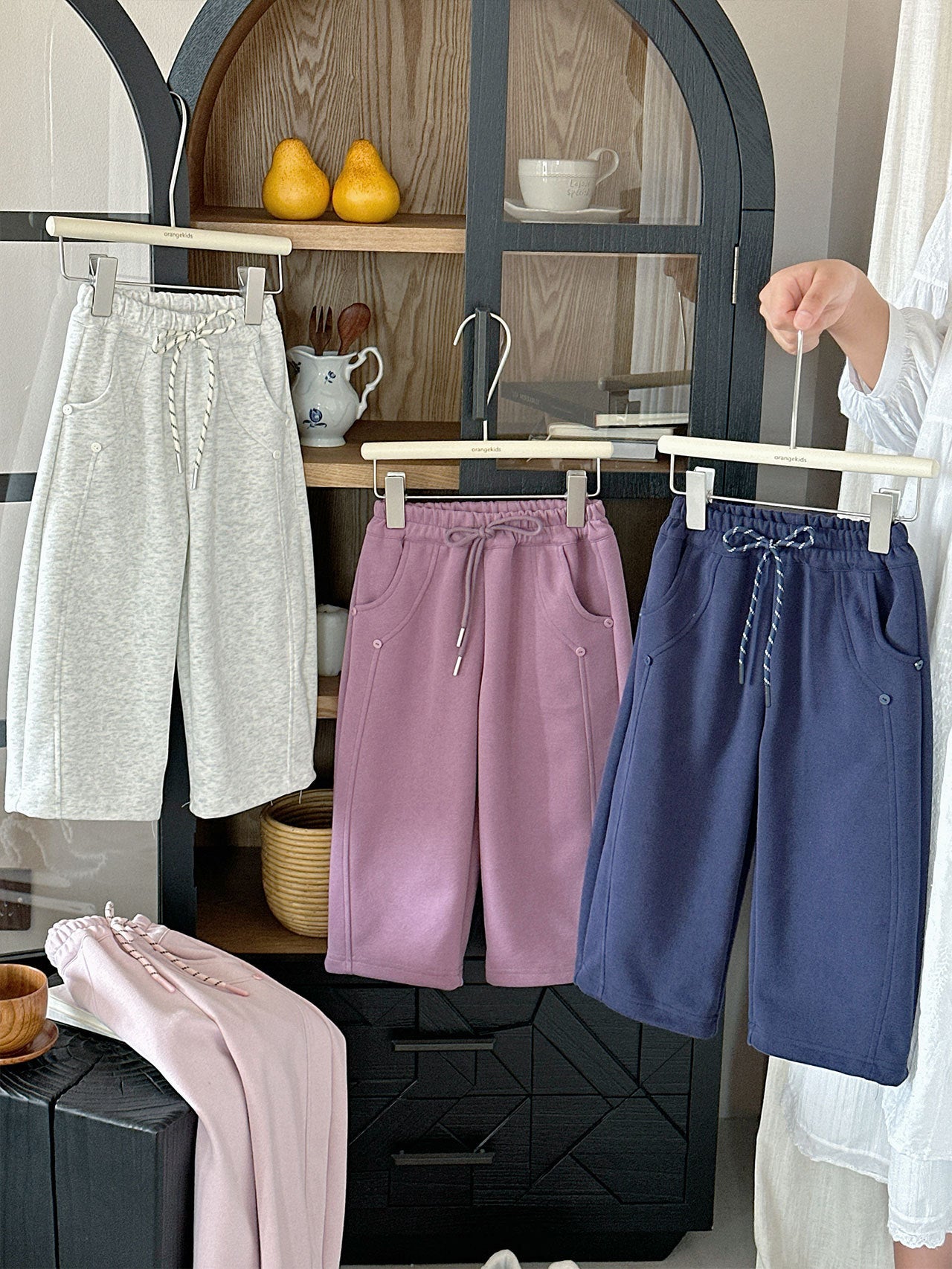 Children's Xie Clothing Autumn Straight Ankle Tied Casual Matchet Children's Pants