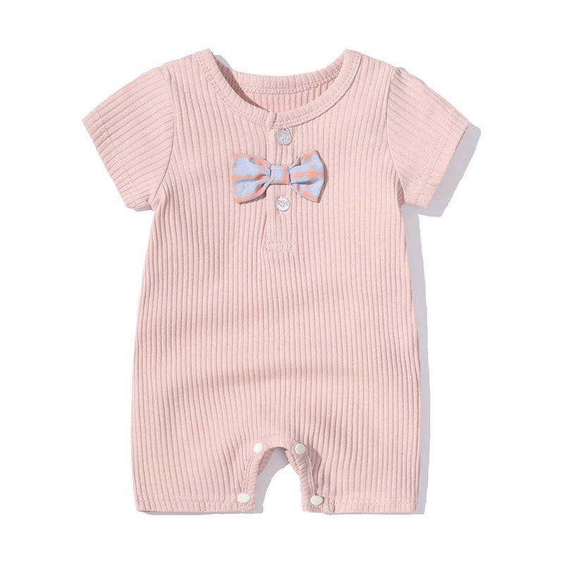 Children's Infant Romper Korean Style Short Sleeve Rompers Jumpsuit, Climbing Suit