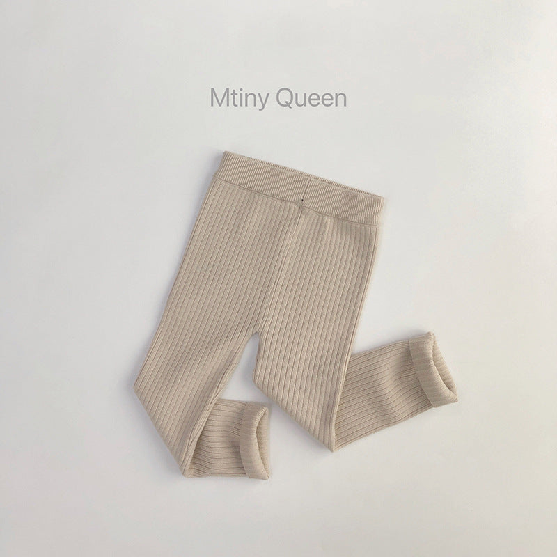 Children's Comfortable Wool Leggings Large Stretch Boy Knit Children's Pants