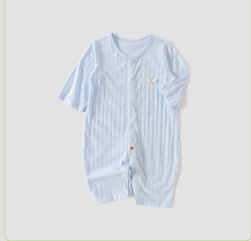 Cotton Jumpsuit Summer Thin Long Sleeve Rompers Pajamas Born Jumpsuit, Climbing Suit