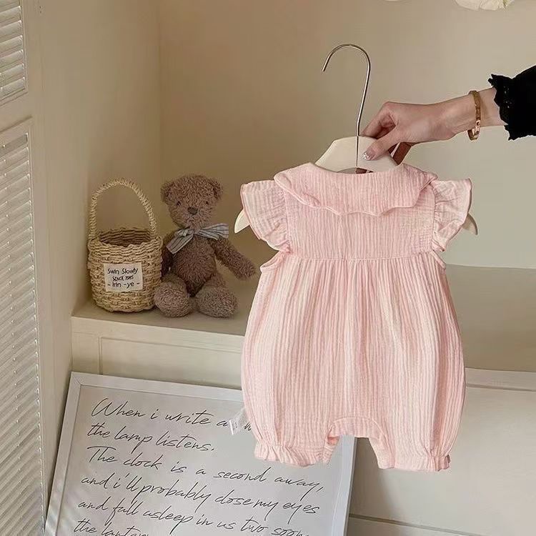 Summer Short-sleeved Romper Born Thin One Month Jumpsuit, Climbing Suit
