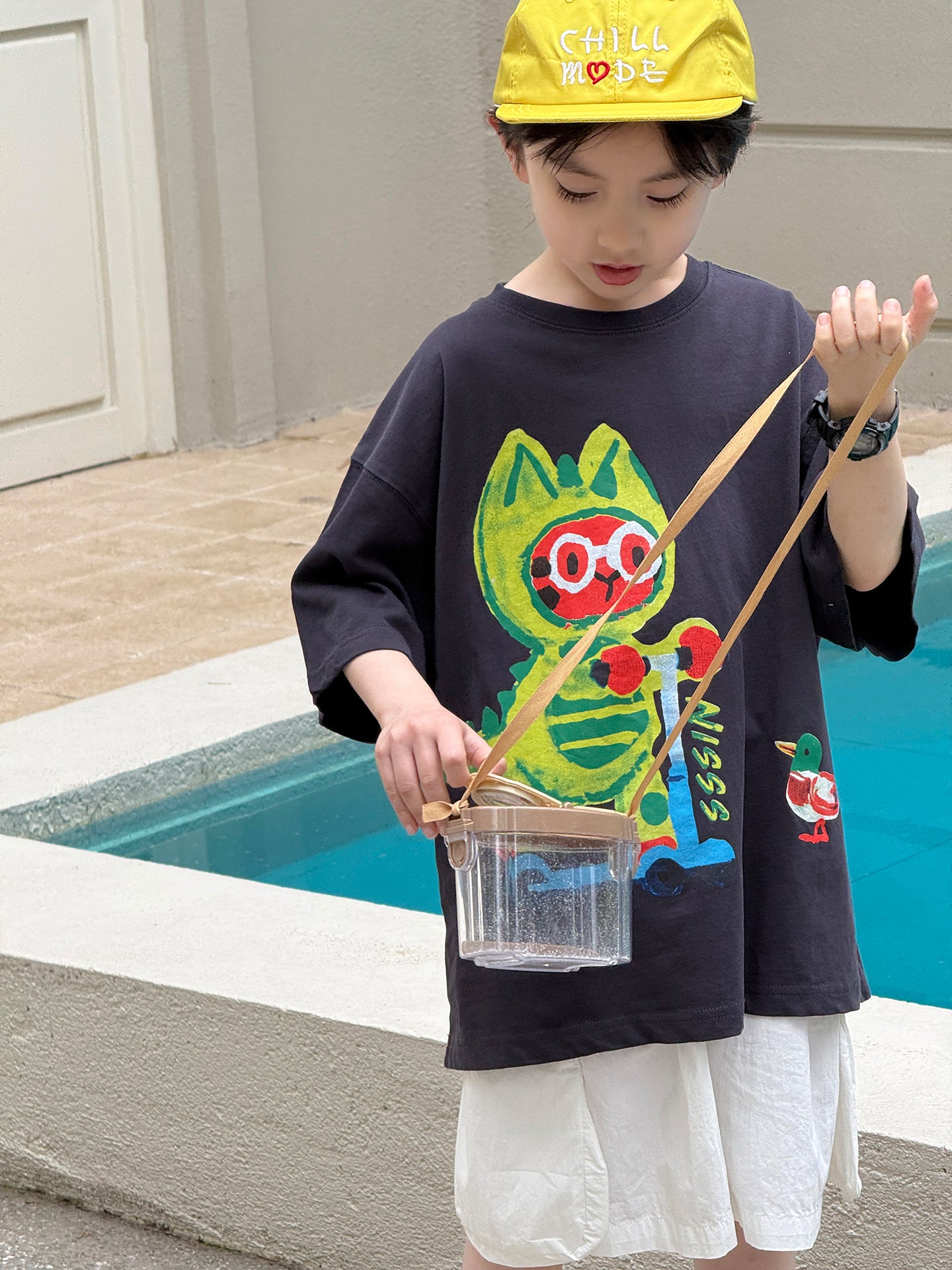 Children's Short-sleeved Summer Boys Cartoon Iti Printing Children's T-shirt