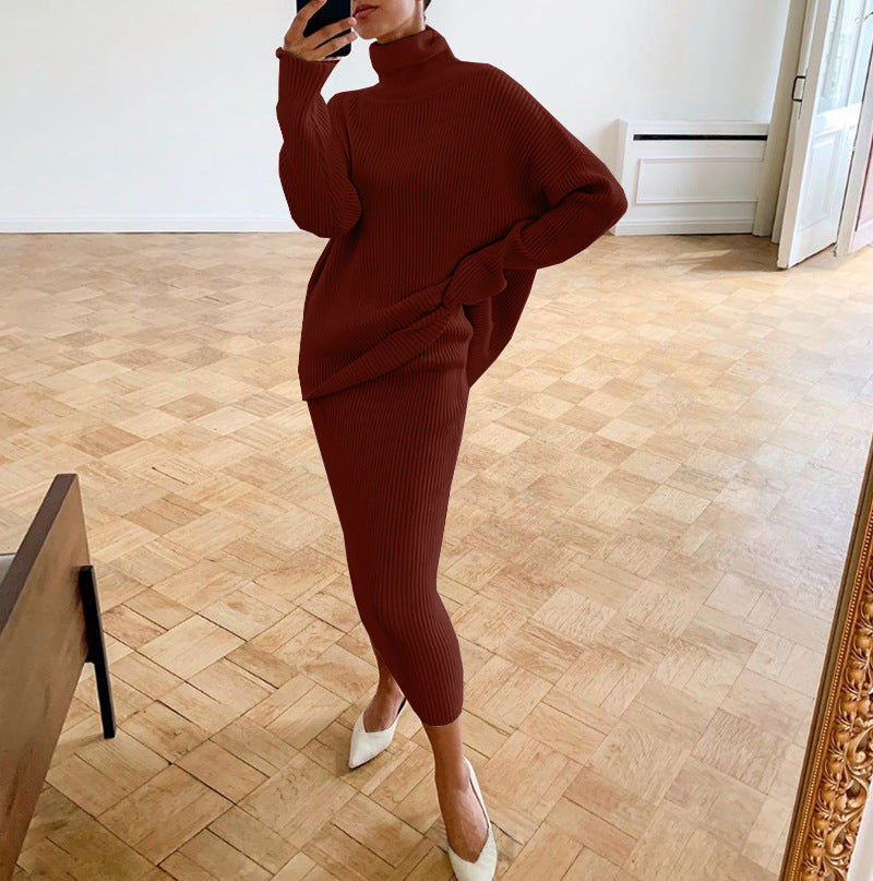 Slouchy Women's Wear Turtleneck Loose Design Suits
