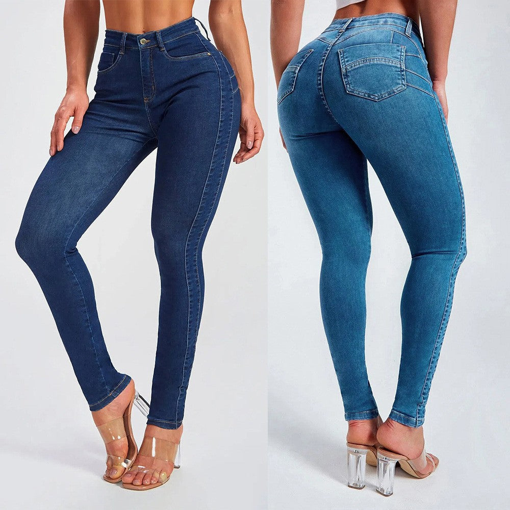 Women's Sheath Skinny Stretch High Waist For Women's Jeans