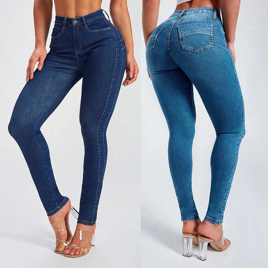 Women's Sheath Skinny Stretch High Waist For Women's Jeans