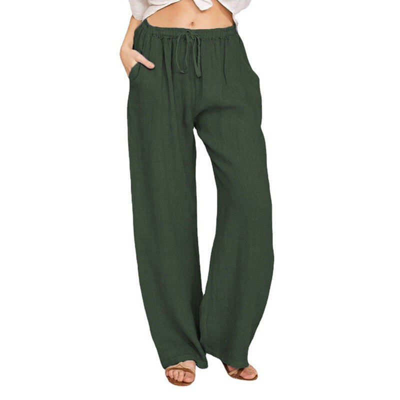 Pretty Innovative Women's Loose Cotton Linen Casual Pants
