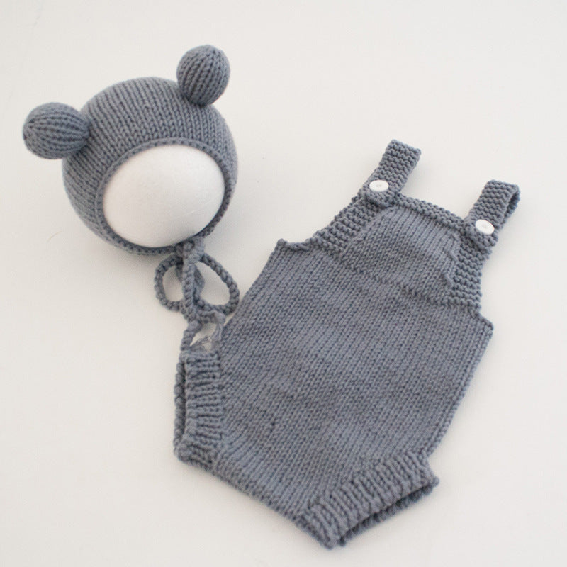 Month Old Days Studio Animal Theme Wool Jumpsuit, Climbing Suit