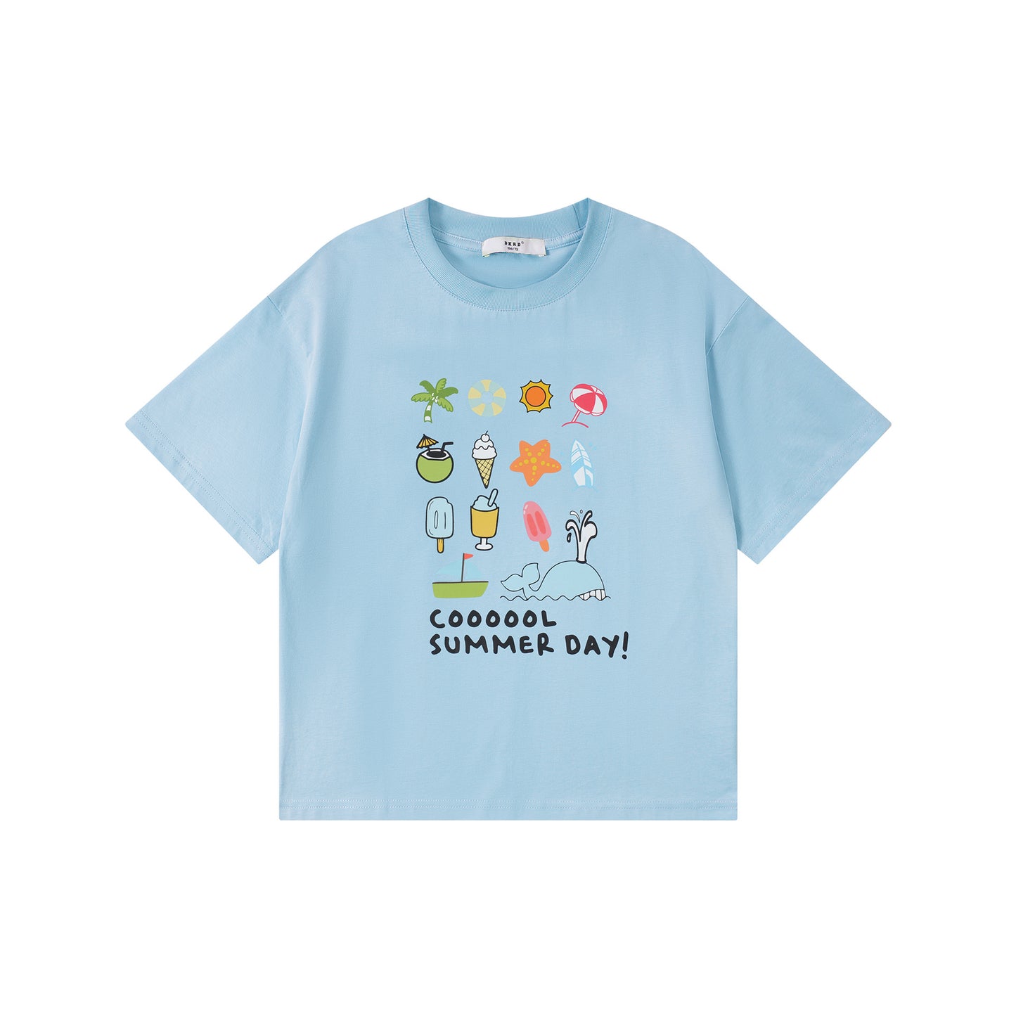 Children's Camping Style Boys Casual Short Sleeve Clothes Children's T-shirt