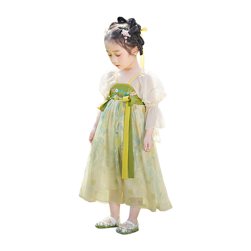 Summer Ancient Costume Fairy Thin Super Little Children's Dress