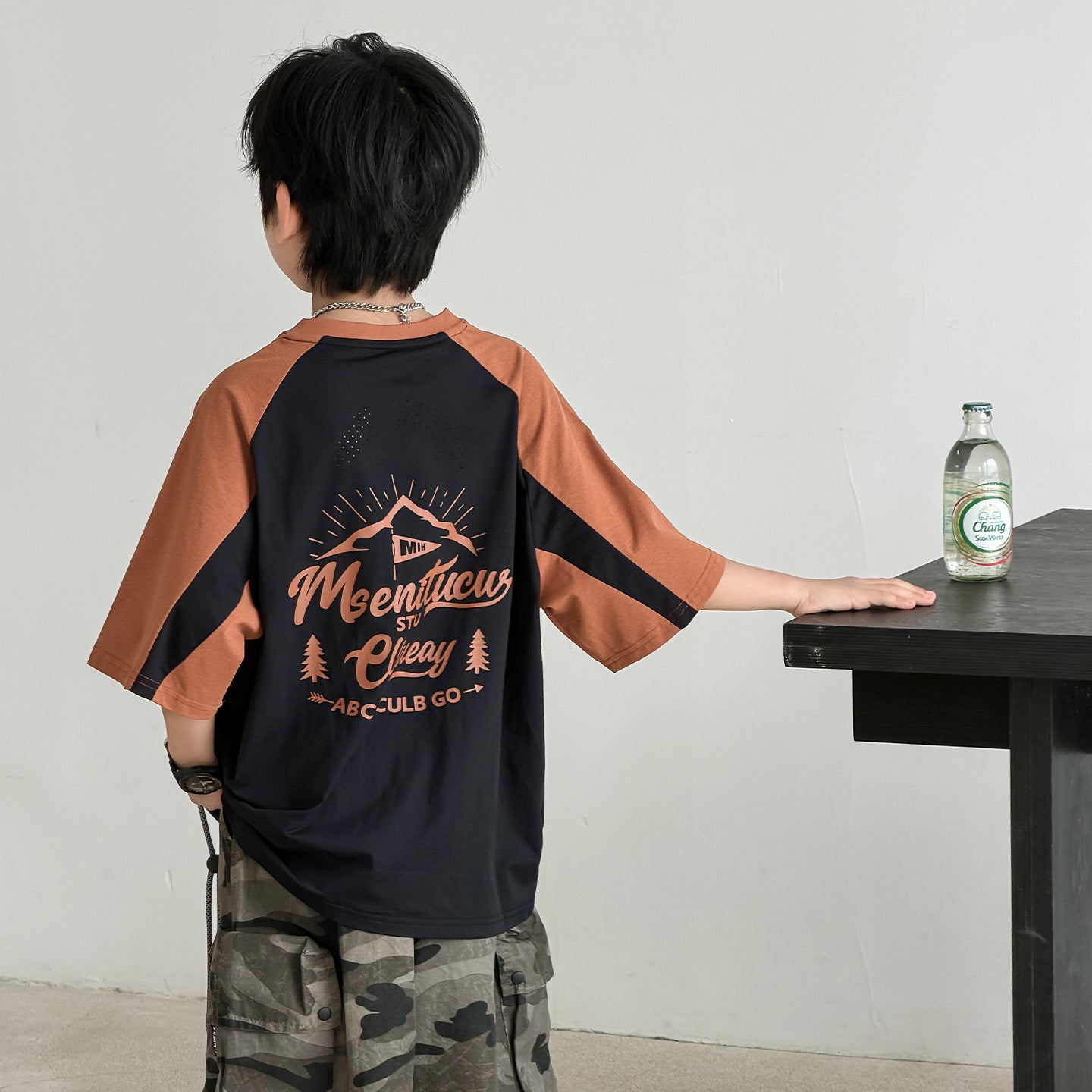 Wear Loose Top Trendy Pure Cotton Moisture Children's T-shirt