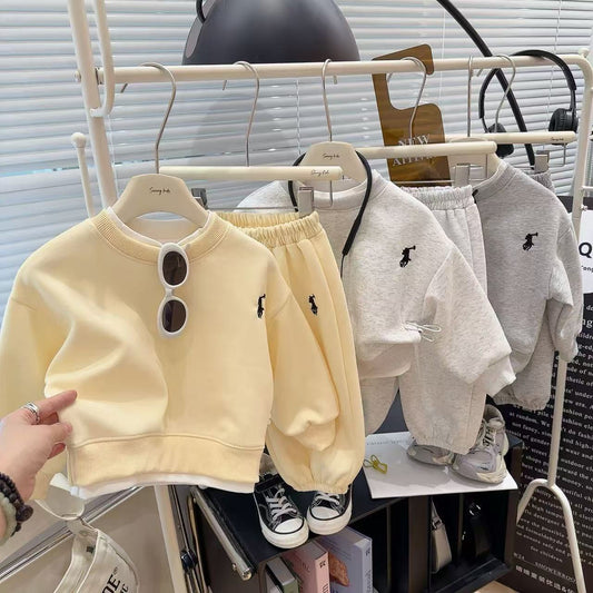 Embroidered Sweater Autumn Fashionable Boys Korean Children's Suit