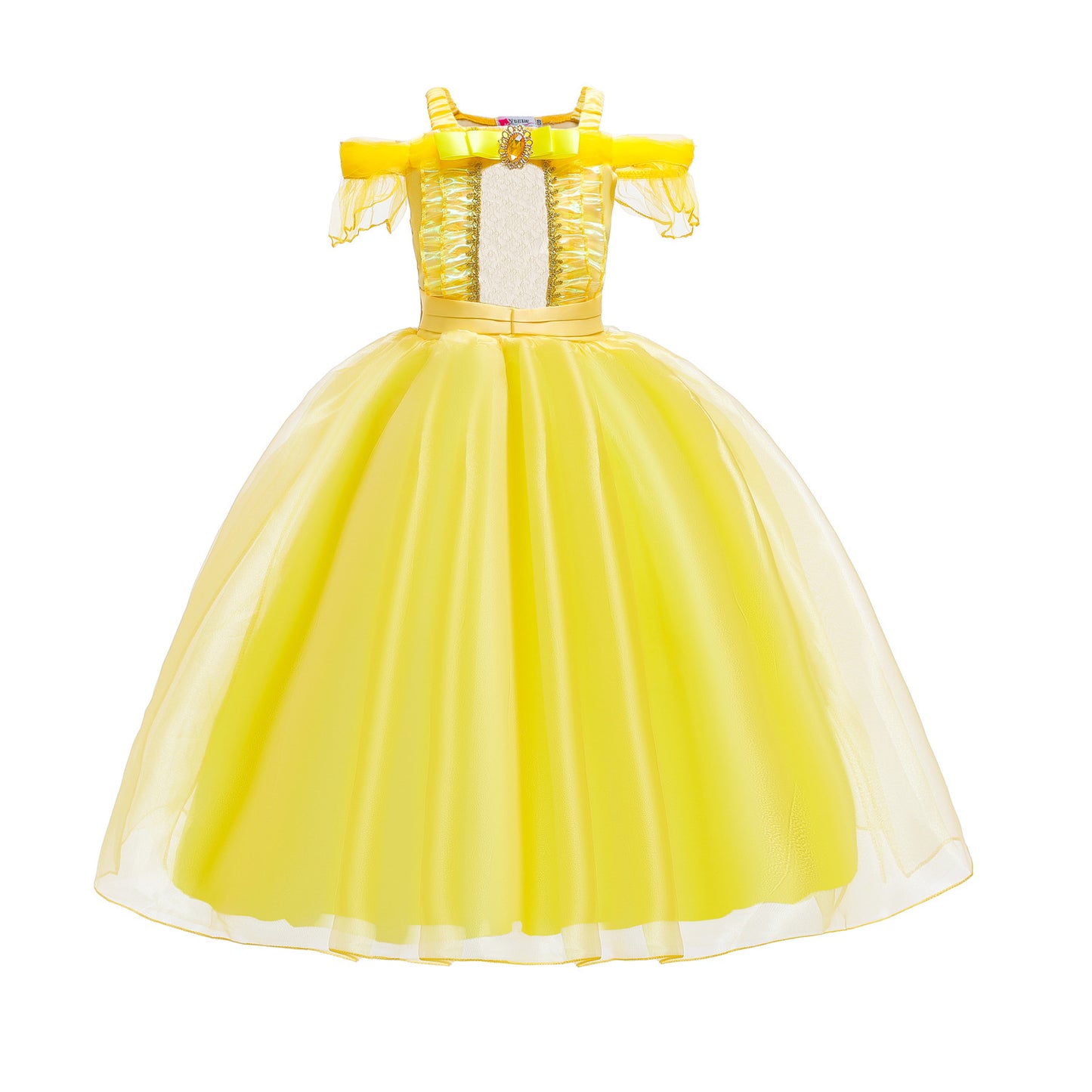 Children's Halloween Princess Bell Clothing Shirt Yellow Children's Dress