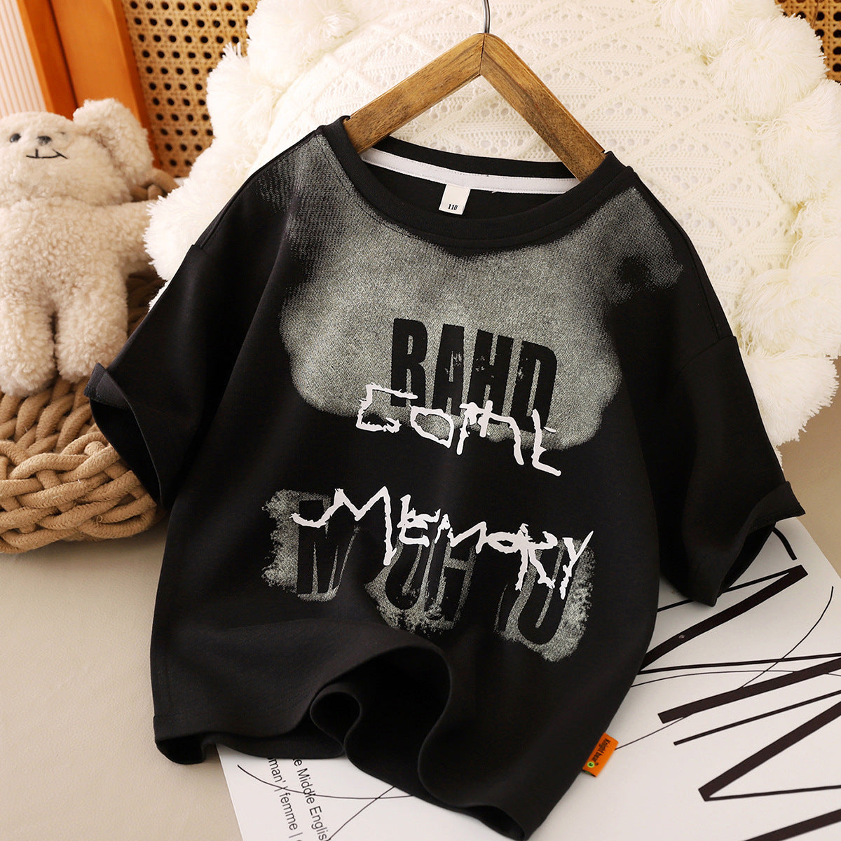 Children's Clothing Cotton Short-sleeved Summer Loose Top Middle Big Children's T-shirt