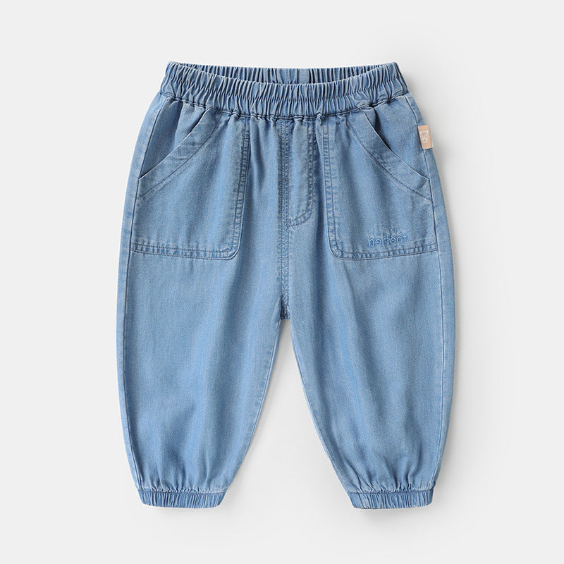 Children's Kaka Panda Boys Jeans Summer Trousers Children's Pants