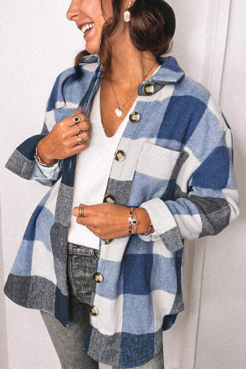 Women's Spring Shirt Independent Breasted Casual Blouse