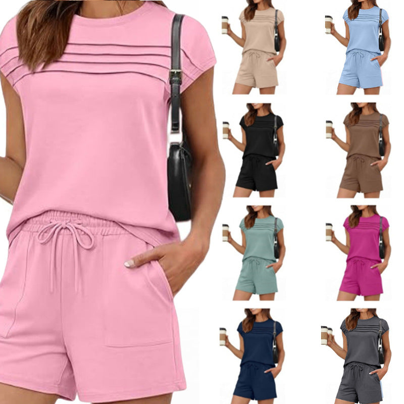 Women's Summer Stripes Solid Color For Tops