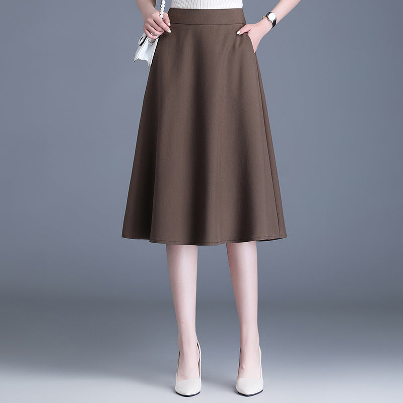 Women's Big Swing Slimming Draping A- Line Umbrella Skirts