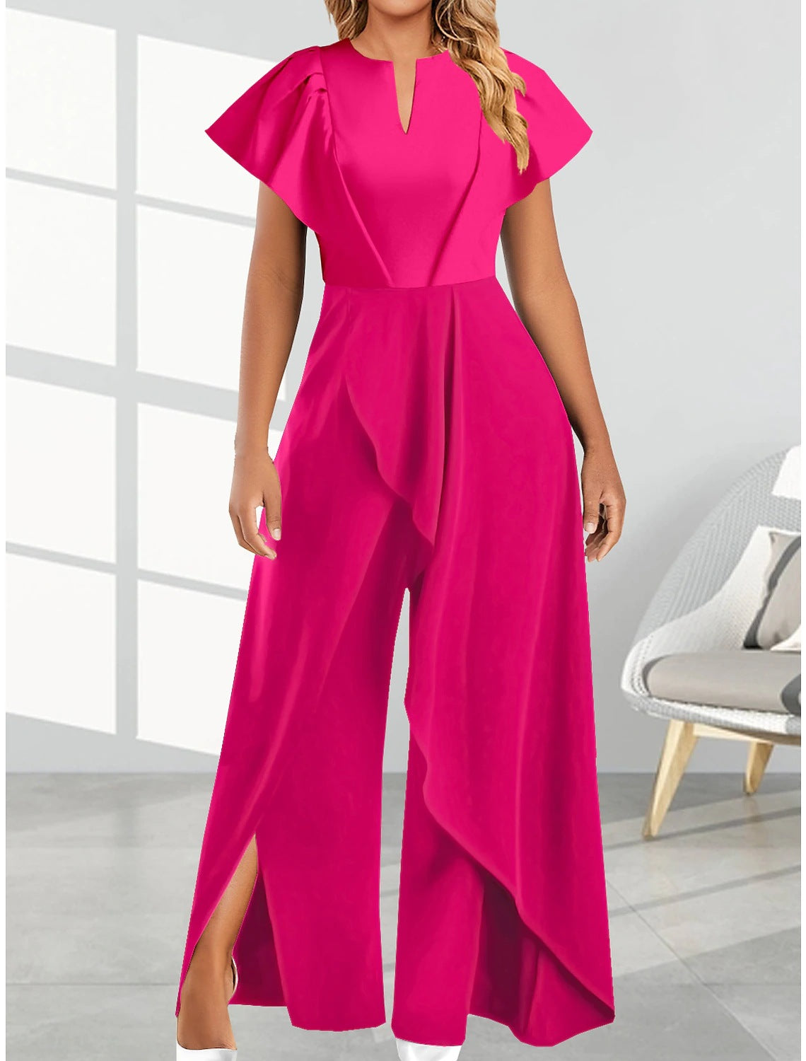 Popular Graceful Slouchy Women's Irregular Dress Fashion Casual Suit