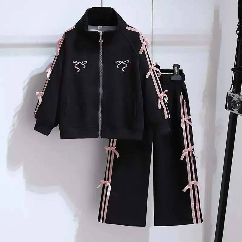 Children's Fashionable Sweet Princess Style Zipper Coat Children's Suit