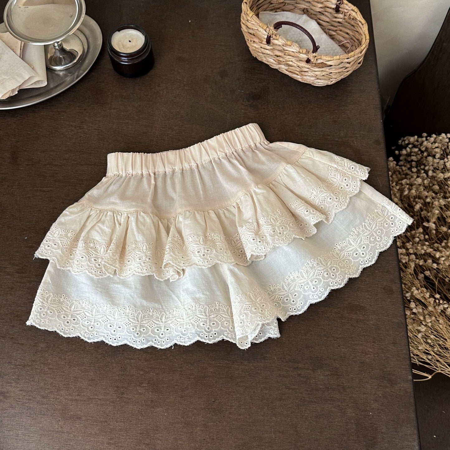Summer Lace Collar Love Short Sleeve Bottoming Shirt Female Children's Suit