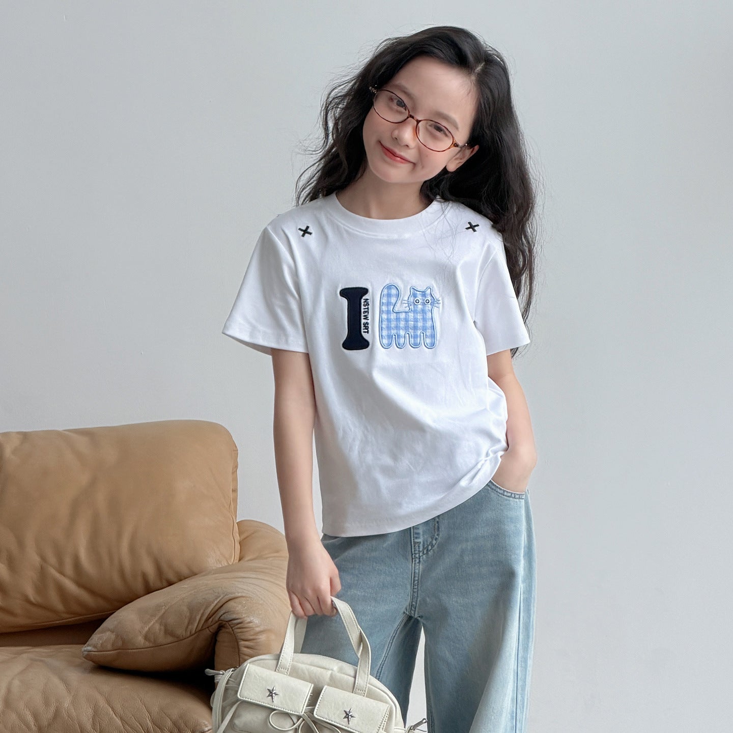 Children's Summer Clothing Older Korean Style Fashionable Top Children's T-shirt