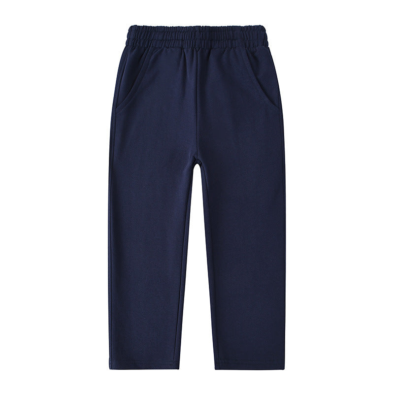 Crawler Primary Secondary School Garden Gray Sports Dark Children's Pants