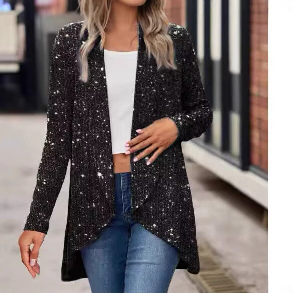 Bronzing Stage Small Fashion Shawl Sequined Coats