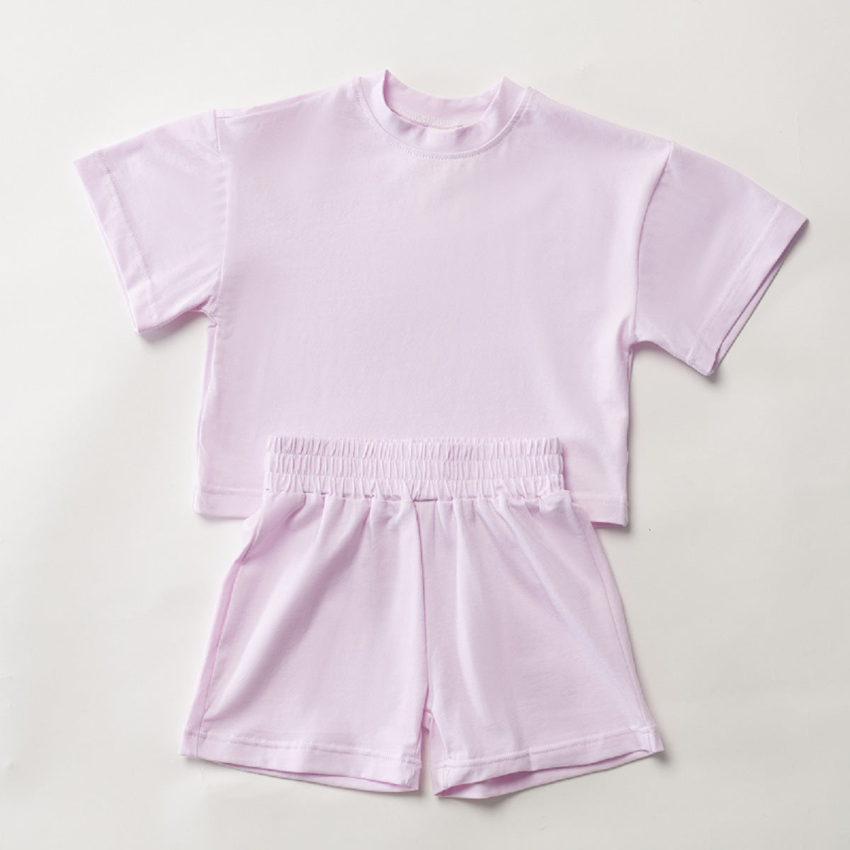 Sleeves For Infants Shorts Summer Wind Pure Color Soft Children's Suit
