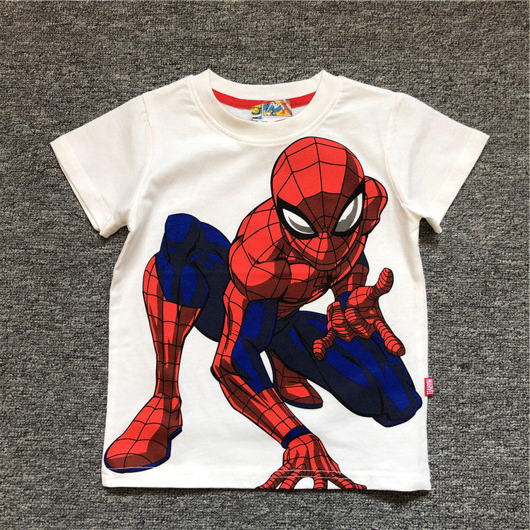 Children's Summer Cartoon Anime Hero Series Short-sleeved Children's T-shirt