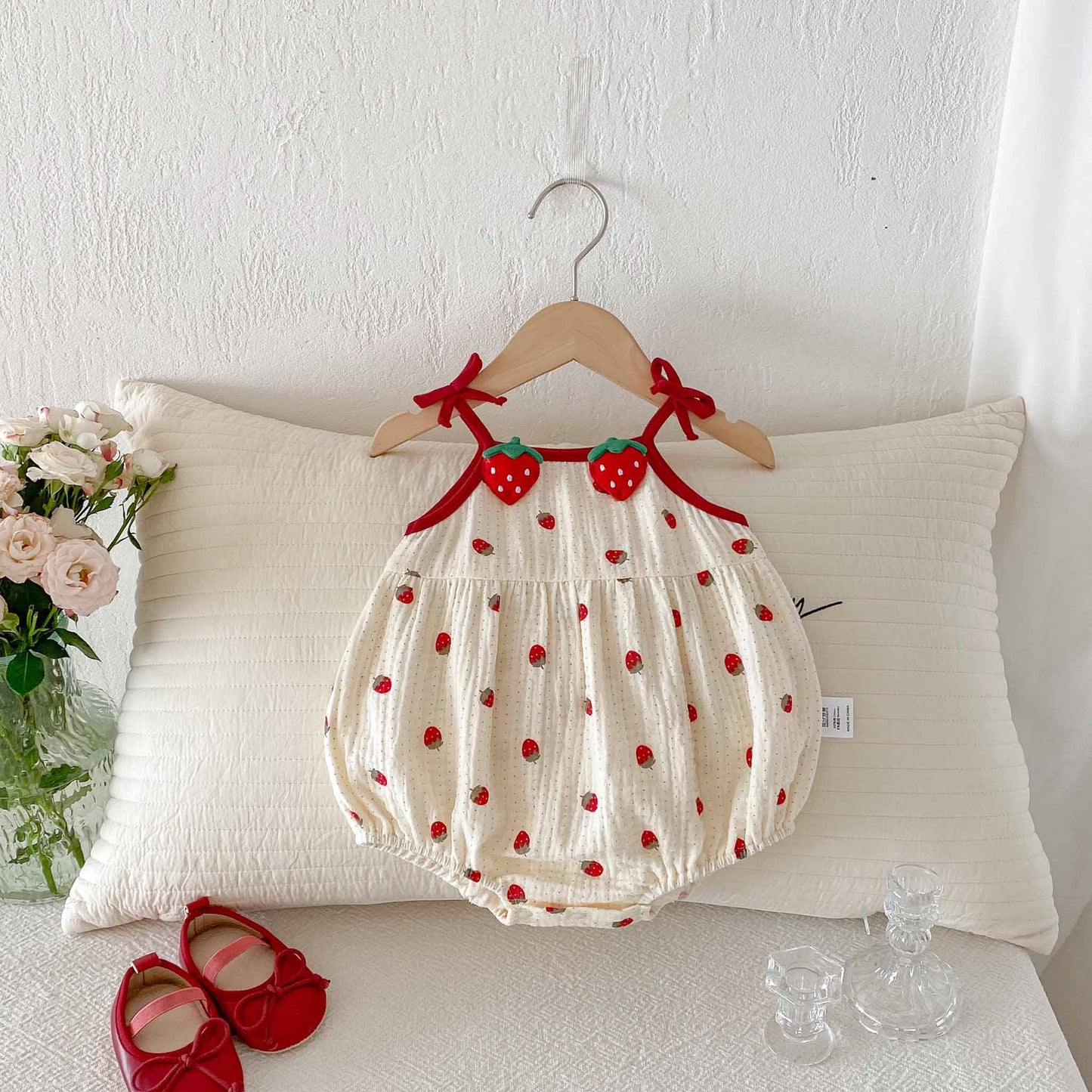 Summer Wear Born Clothes Jumpsuit Full Moon Romper Thin Pure Jumpsuit, Climbing Suit