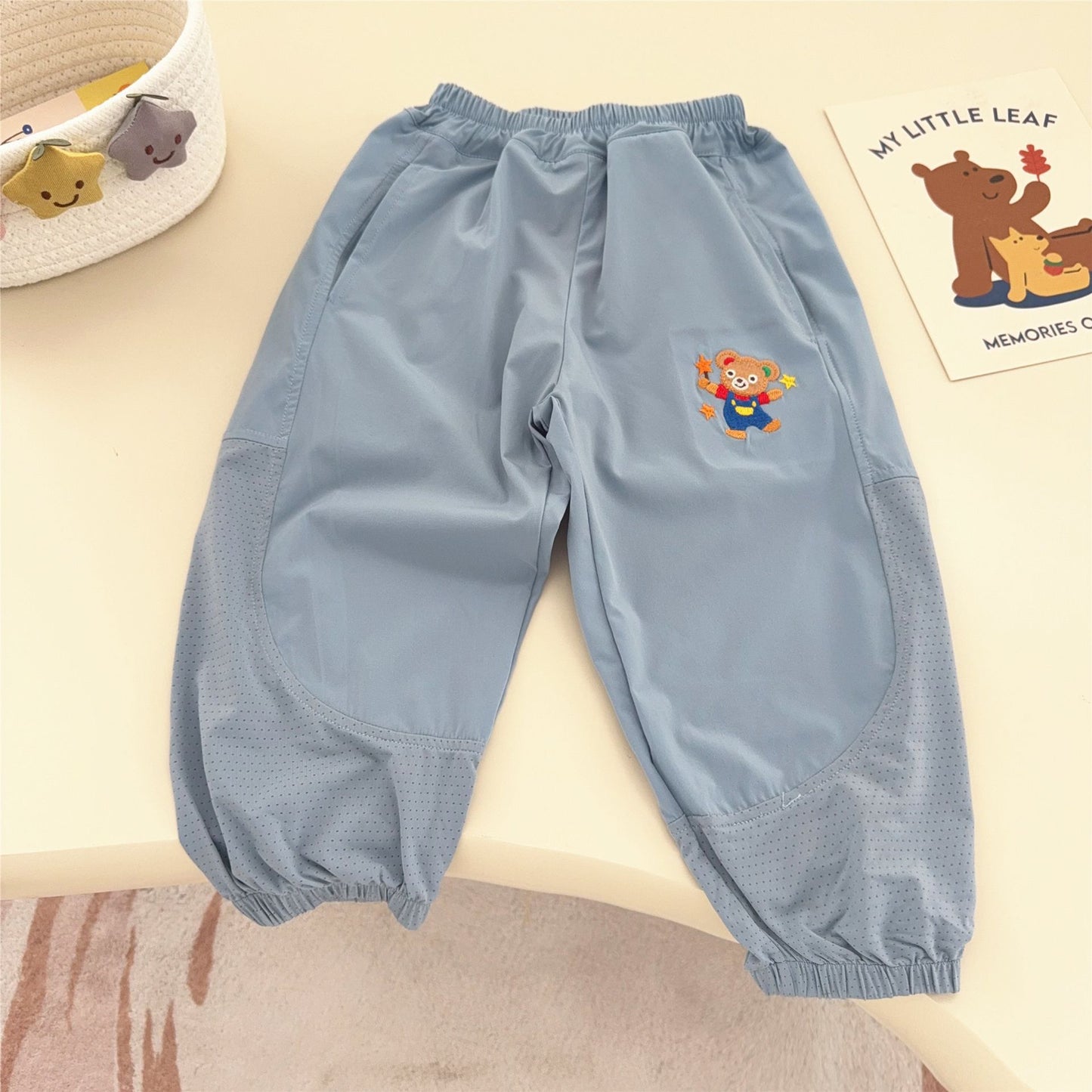 Women's & Men's Stretch Air Conditioning Mesh Cool Summer Thin Mosquito Children's Pants